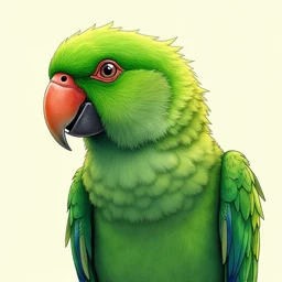 Crested Parrot pet companion